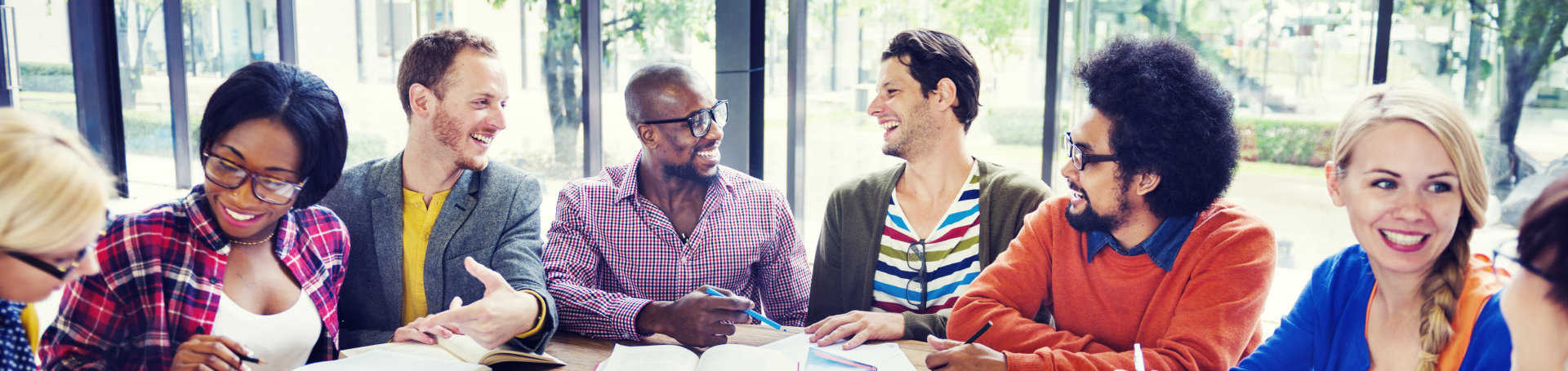 Group of people having a meeting